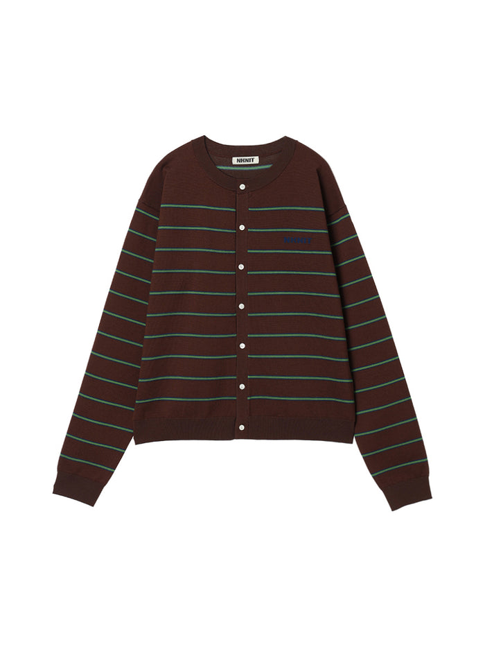 NKNIT logo cardigan