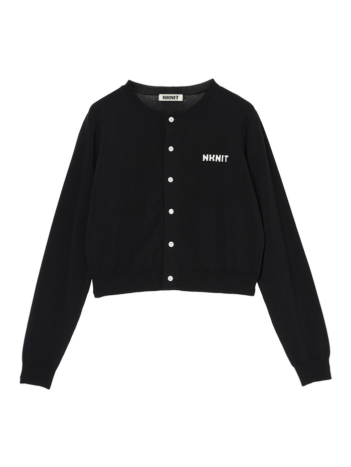 NKNIT logo cardigan