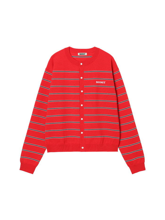 NKNIT logo cardigan