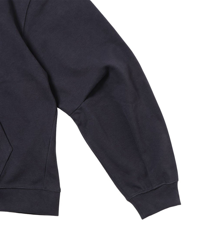 NKNIT logo embroidery ZIP hoodie CHARCOAL-GRAY_3
