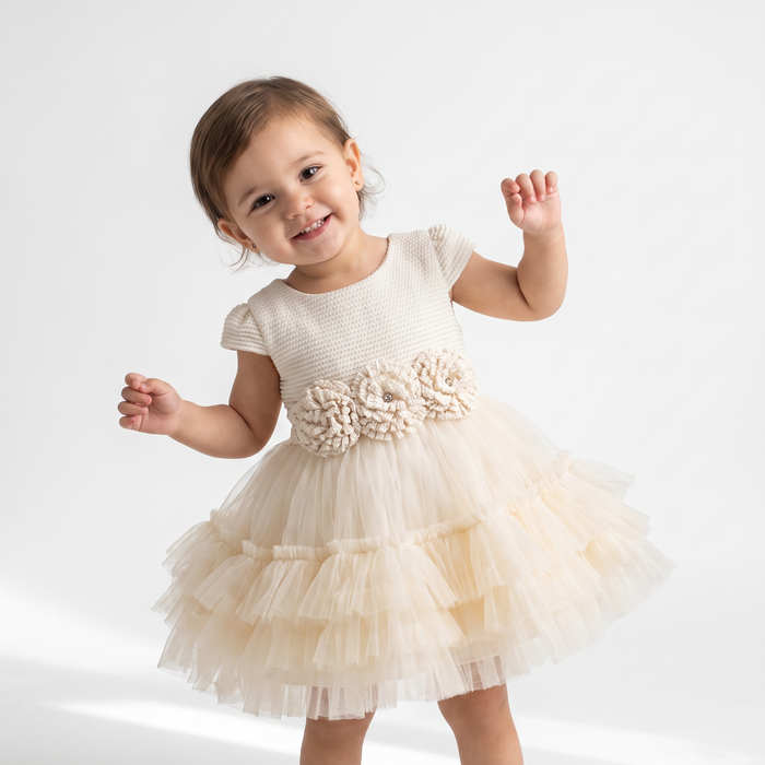 Odessa Baby Dress & Shoes Set