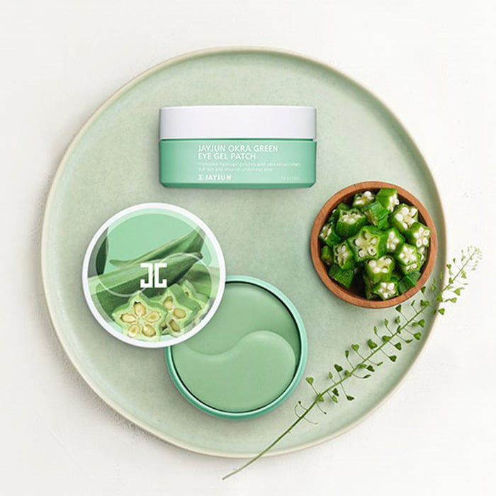 Okra Phyto Mucin Hydrogel Eye Patch - Korean-Skincare