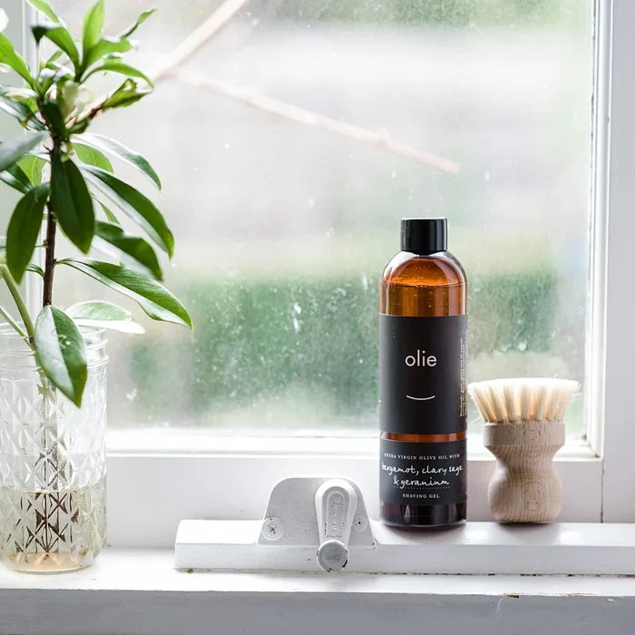 Olieve & Olie Shave Gel 250ml - Bergamot, Clary Sage & Geranium