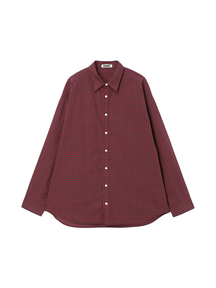 oversized checkered shirt