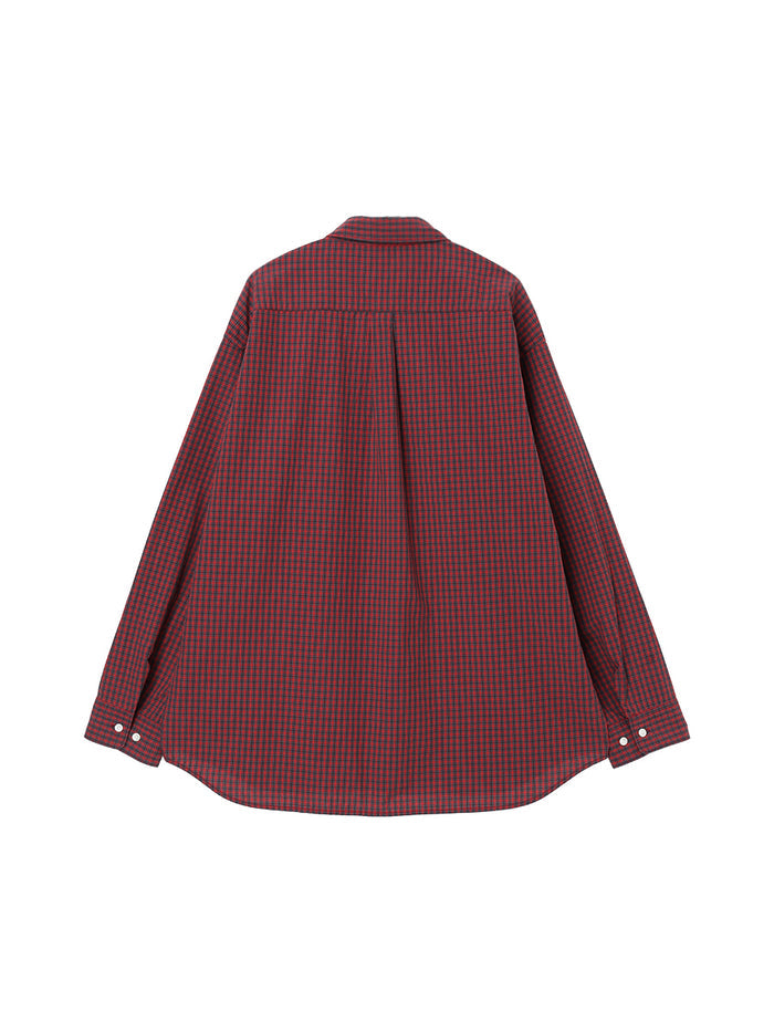 oversized checkered shirt