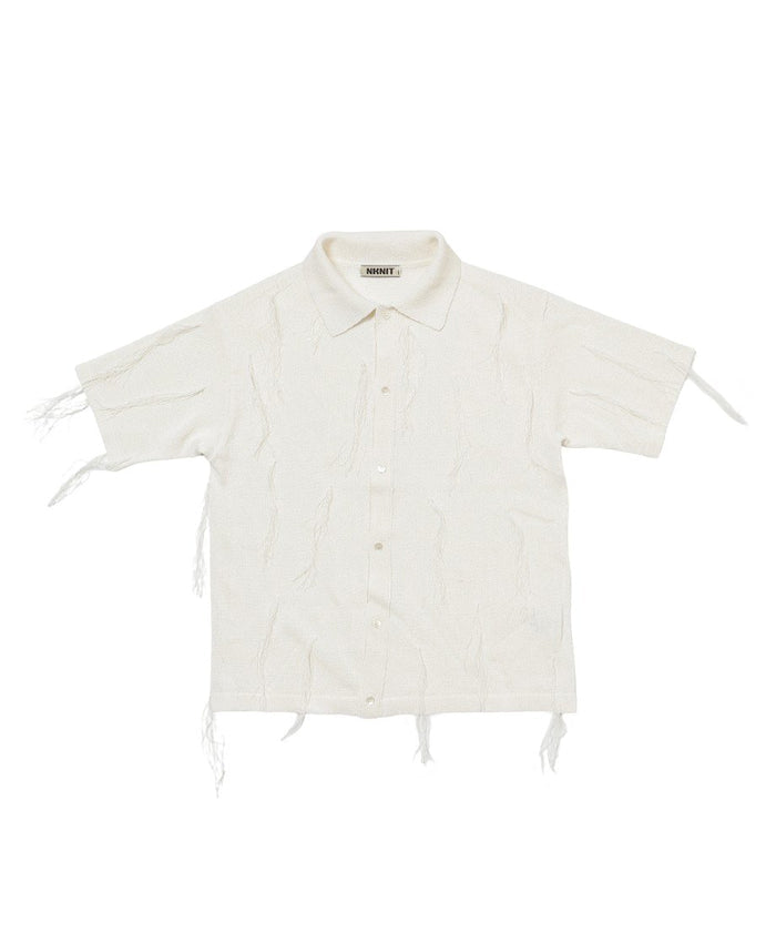 paper mix fringe KNIT shirts_3