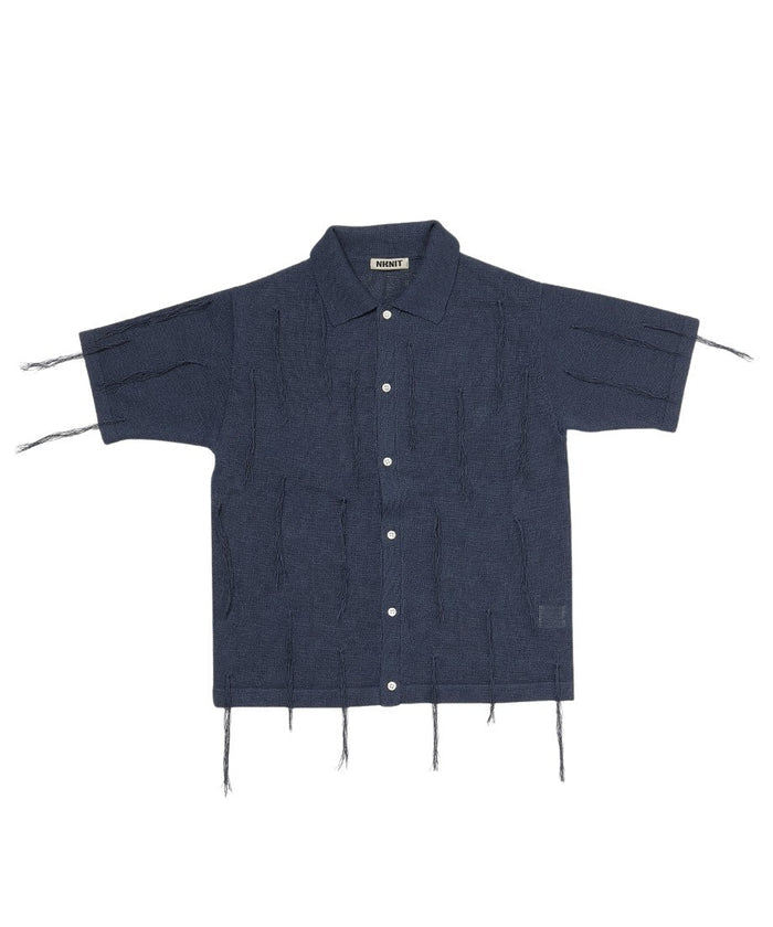 paper mix fringe KNIT shirts_5