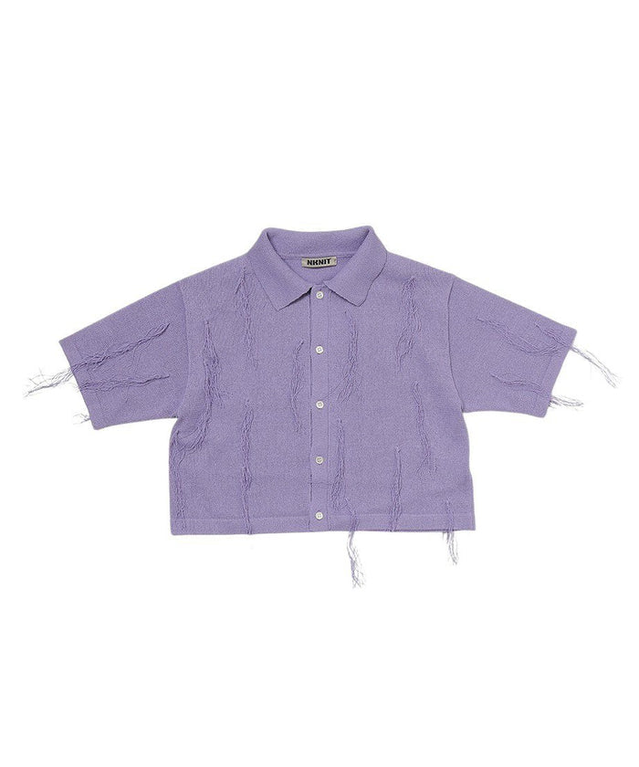 paper mix fringe KNIT shirts_6