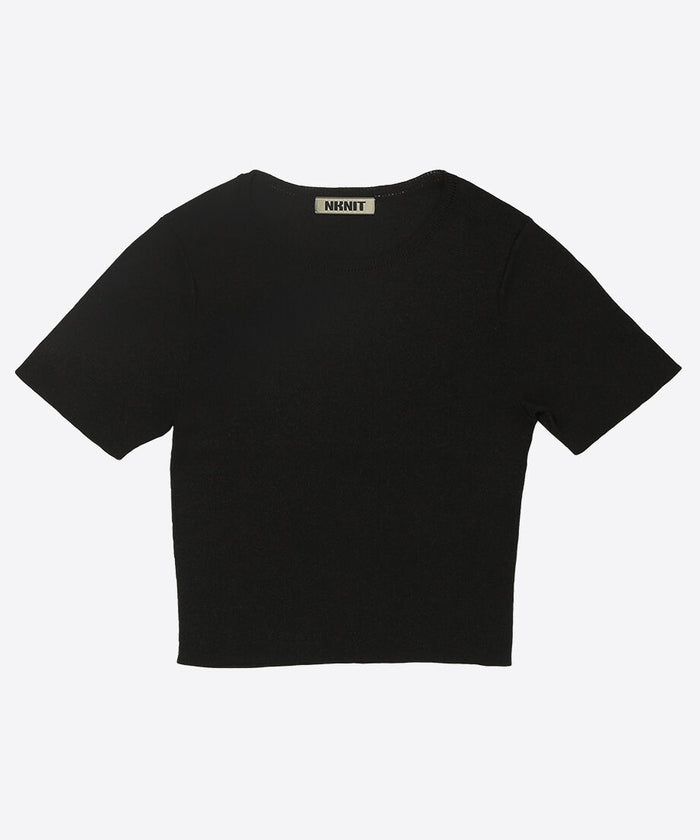 paper mix mini knit T-shirt_2
