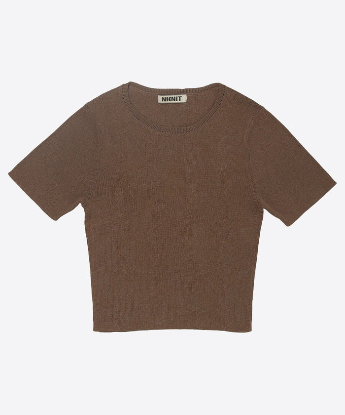 paper mix mini knit T-shirt_3