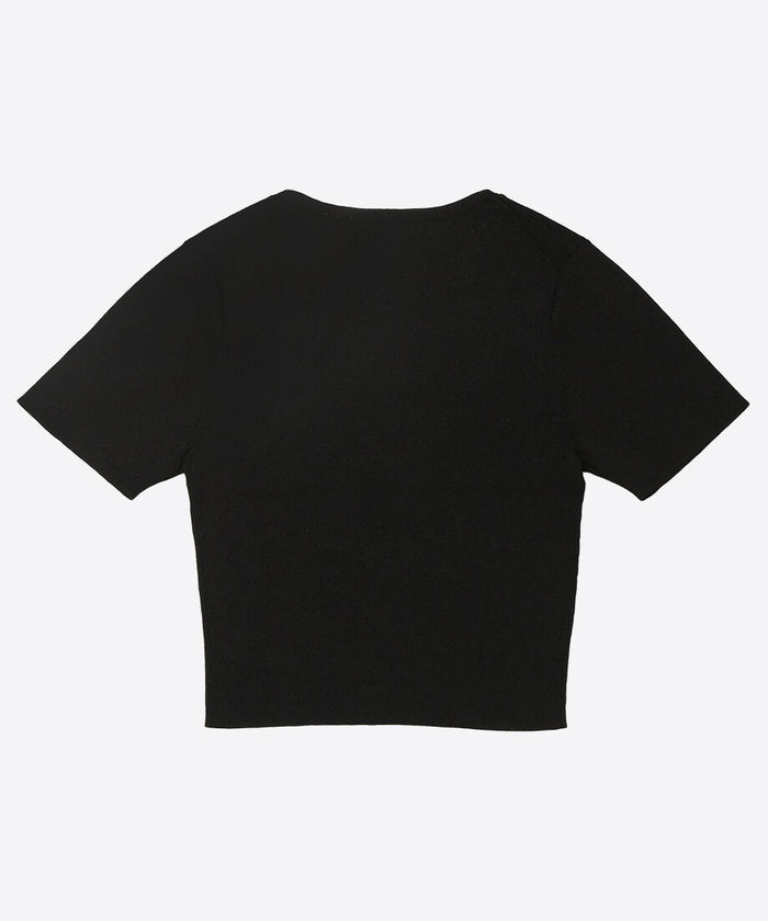 paper mix mini knit T-shirt_6
