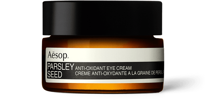 10ml tub of Aesop Parsley Seed anti-oxidant eye cream