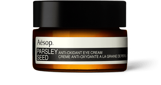 10ml tub of Aesop Parsley Seed anti-oxidant eye cream