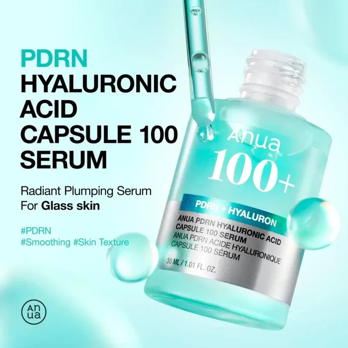 PDRN Hyaluronic Acid Capsule 100 Serum 30ml - and Ampoule Anua Face Serums