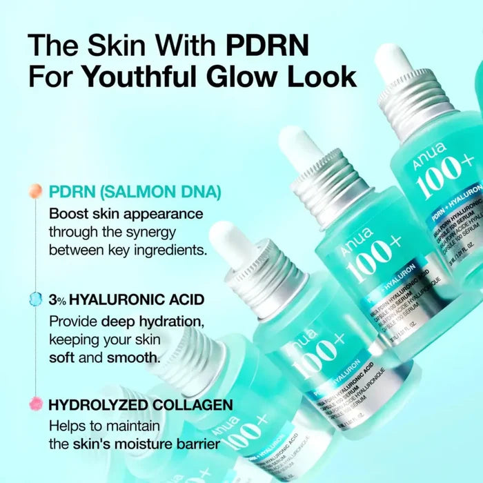 PDRN Hyaluronic Acid Capsule 100 Serum 30ml - and Ampoule Anua Face Serums