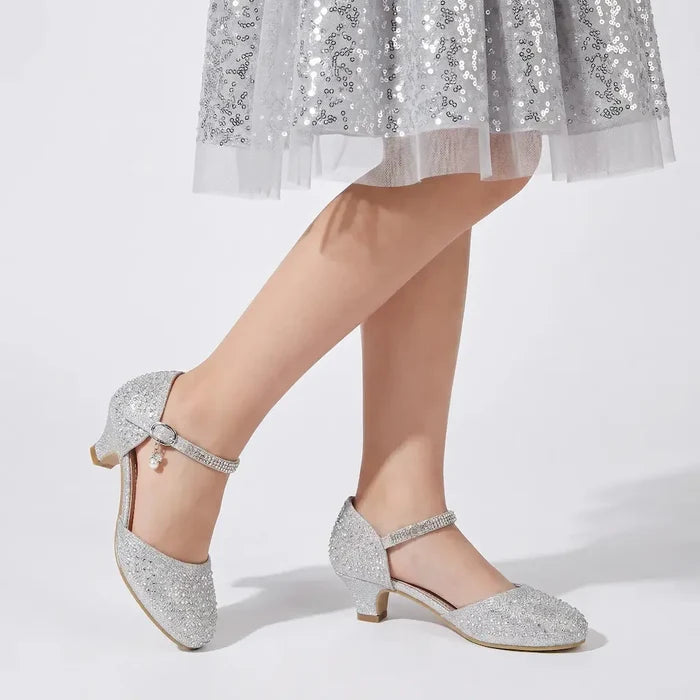 Pearl Pendant Girls Formal Shoes
