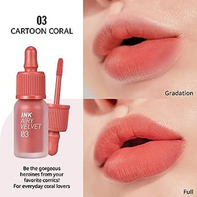 Peripera Ink Airy Velvet Tint 20 Beautiful Coral Pink