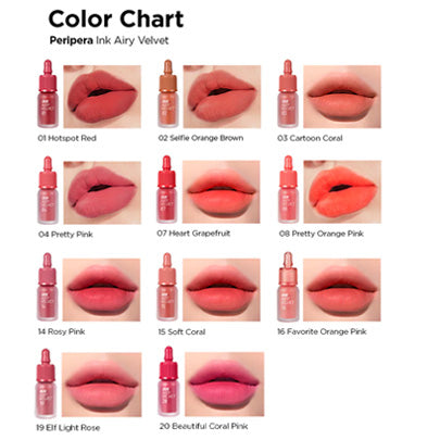 Peripera Ink Airy Velvet Tint 20 Beautiful Coral Pink