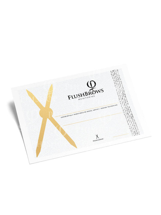 PhiBrows Flush Monitoring Certificate