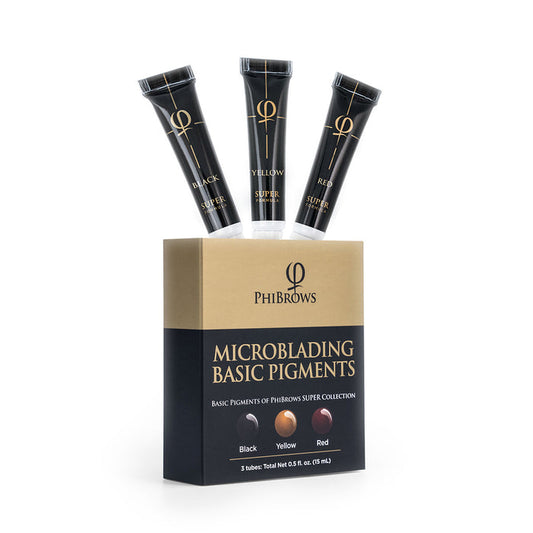 PhiBrows Microblading Basic Pigment Collection SUPER E