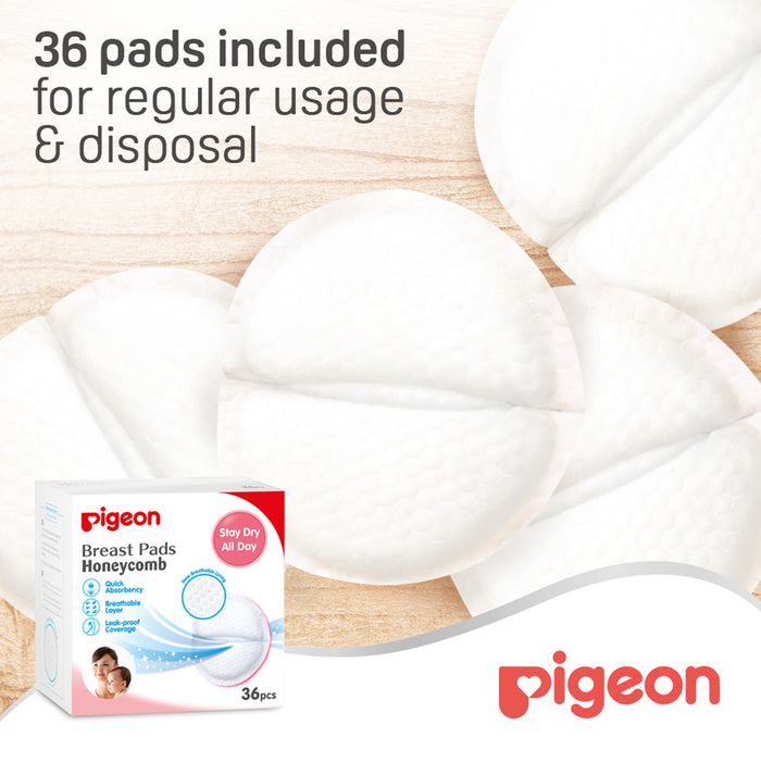 Pigeon Breast Pads Honeycomb - 36 Pieces (16592), Disposable Nursing Pads