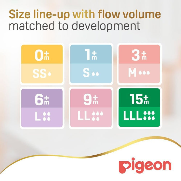 Pigeon Softouch XL Anti-Colic Y-Cut Nipples (9+ Months), 2 Pieces - Makkah Pharmacy