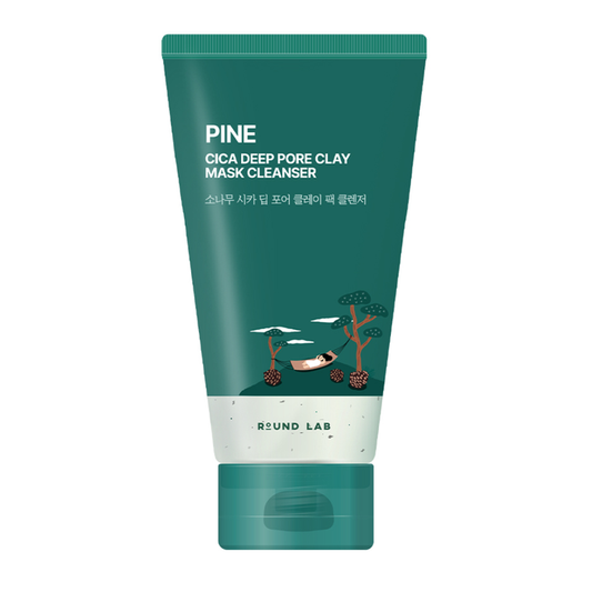 Round Lab Pine Cica Deep Pore Clay Mask Cleanser Nudie Glow Australia