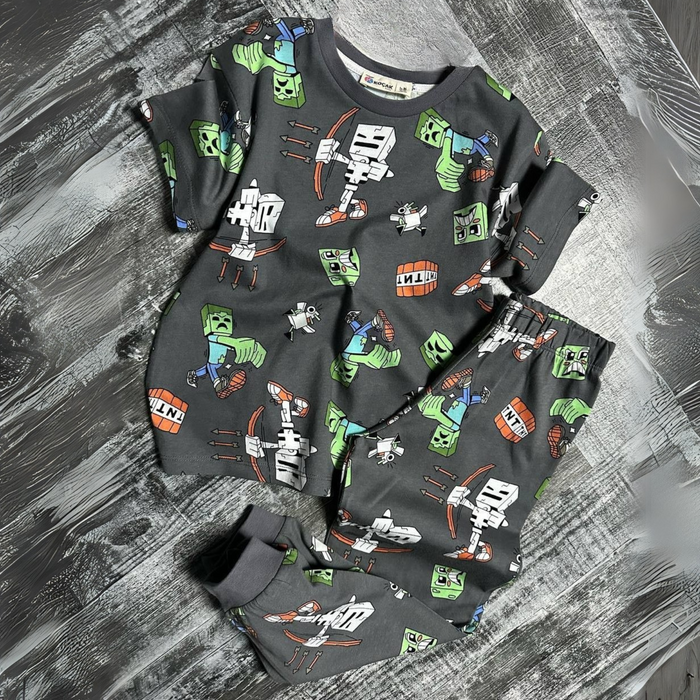Pixel Adventure Boys Pyjama Set