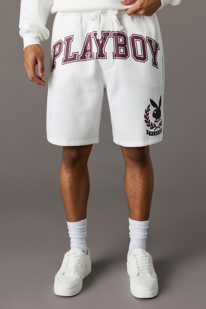 Playboy Graphic Fleece Short