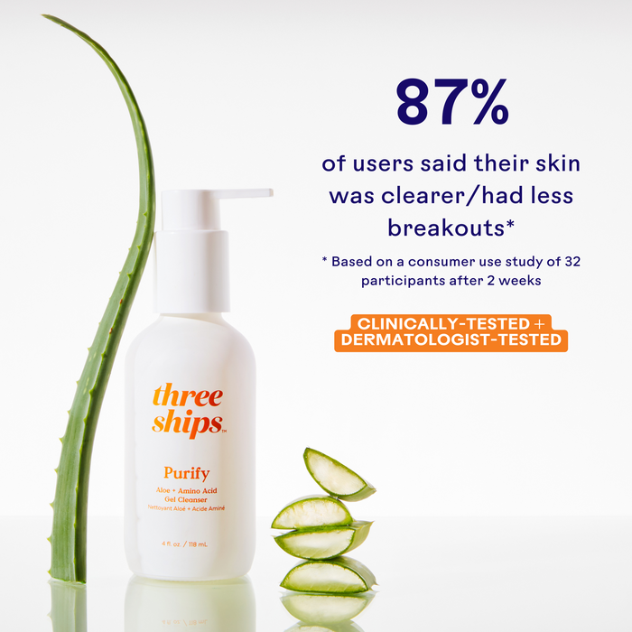 Three Ships-Purify Aloe + Amino Acid Cleanser-Skincare-628110639134_4_Stats-The Detox Market |