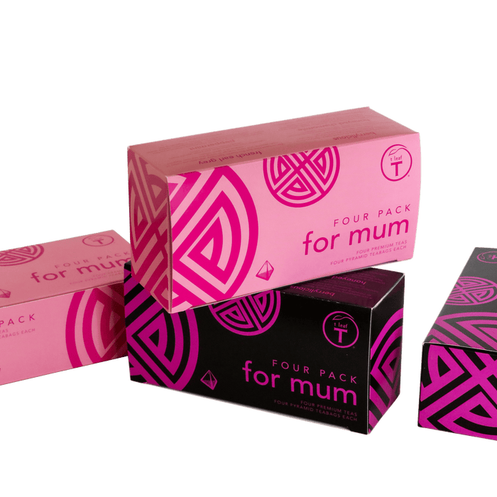 PYR Gift Four Pack - MUM side view | loose leaf tea New Zealand | t leaf T
