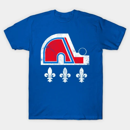 Quebec Nordiques  -- 90S Hockey Team T-Shirt