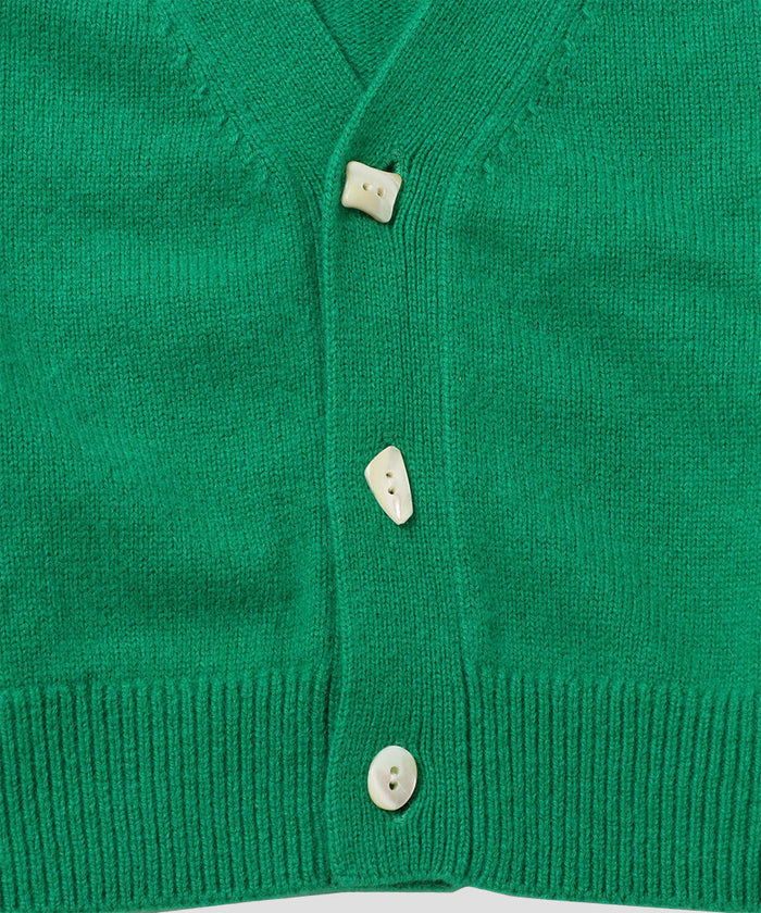 raccoon mix collar KNIT cardigan short_6