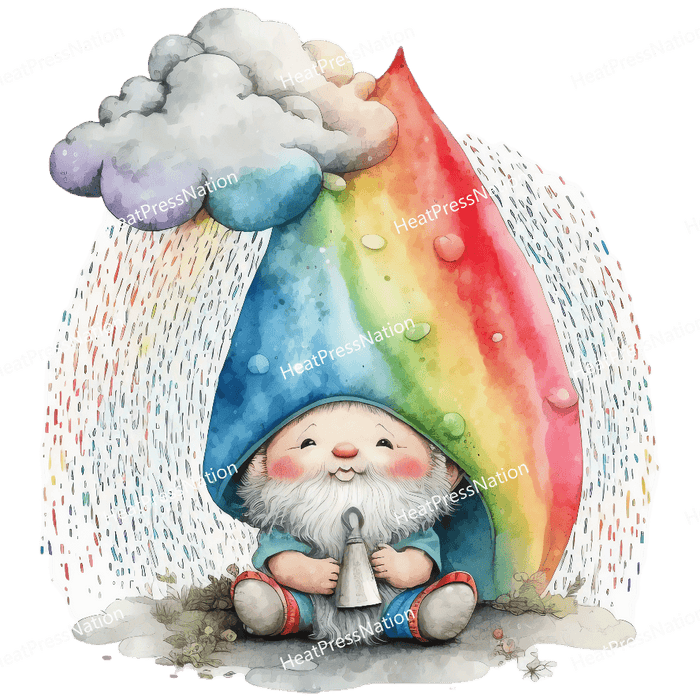Raining Gnome Design - HeatPressNation