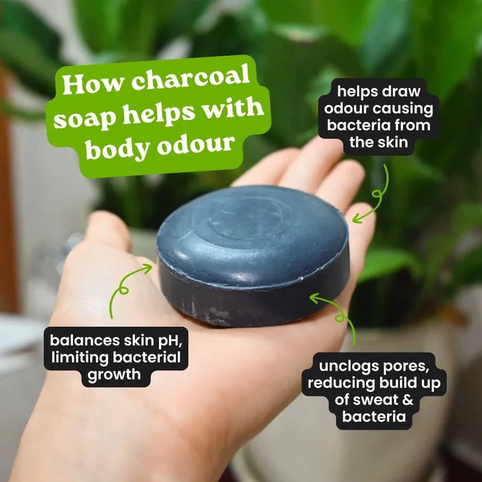 Raw Nature Armpit Detox Charcoal Soap Bar 70g
