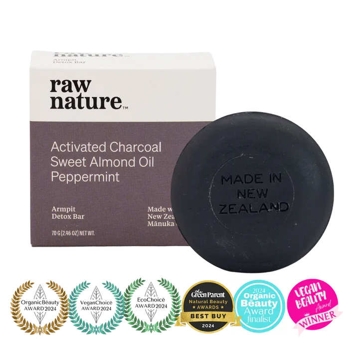 Raw Nature Armpit Detox Charcoal Soap Bar 70g