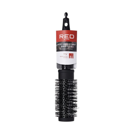 Red by Kiss Heat Resistant Ceramic Round Bristles Brush 1.5in HH12