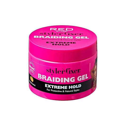 Red by Kiss Styler Fixer Braiding Gel Extreme Hold 6oz