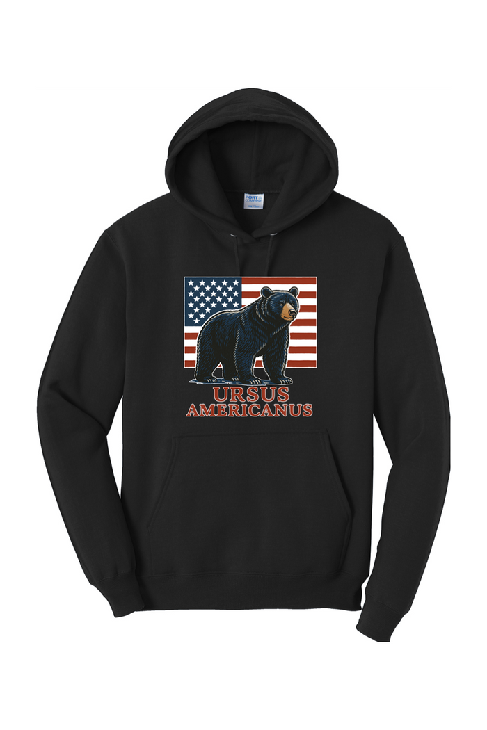 Red, White, & Bruin Fleece Pullover Hooded Sweatshirt