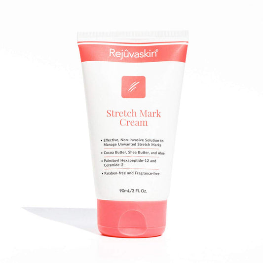 Rejuvaskin Stretch Mark Cream – Helps Improve and Prevent Stretch Marks – Cocoa Butter, Aloe, Shea - 3Fl Oz-90mL