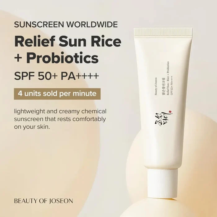 Relief Sun: Rice + Probiotics (SPF50+ PA++++) - Sunscreen Beauty of Joseon