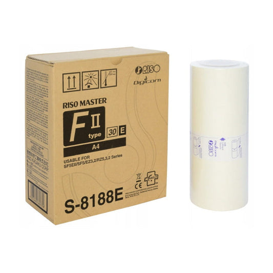 Riso S-8188E A4 Original Master Twin Pack - S8188 FII Type