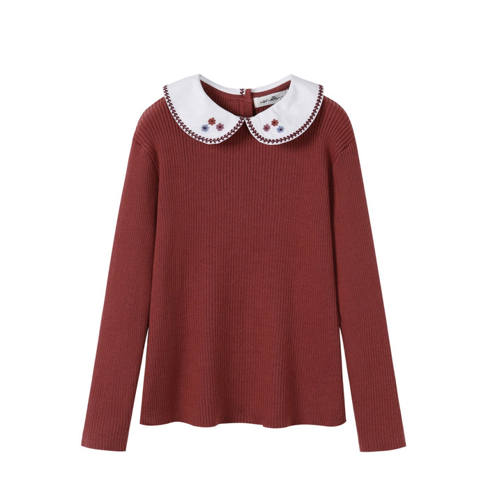 Rust Collar Sweater