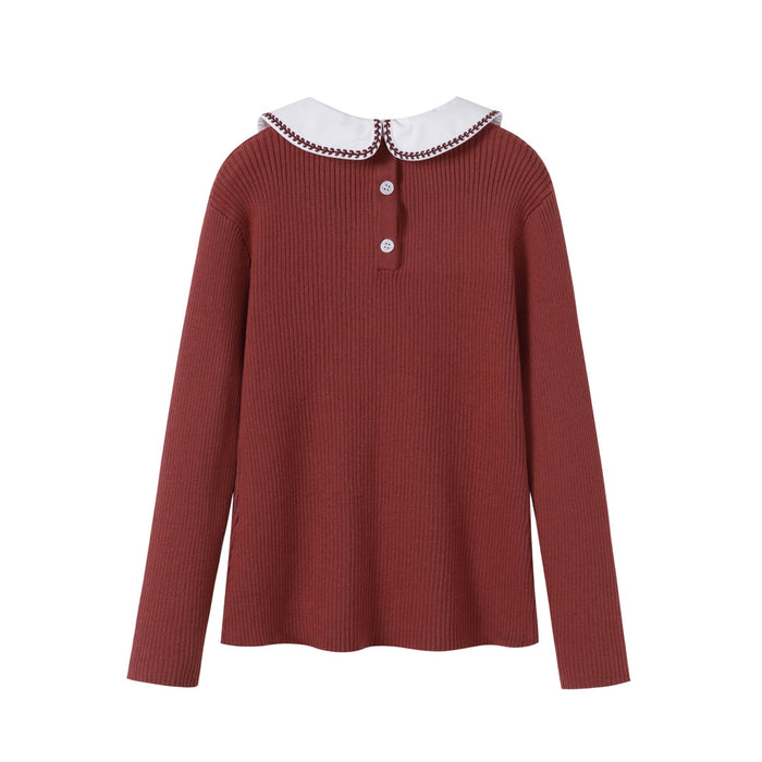 Rust Collar Sweater