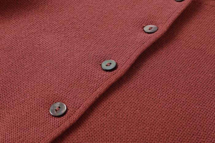Rust Scallop Cardigan
