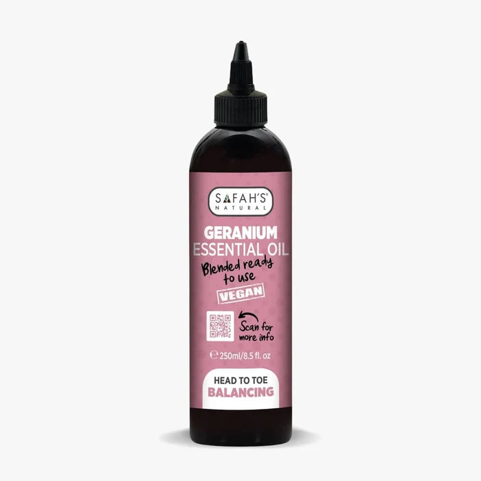 Safahs Natural Blended Geranium Oil 250ml