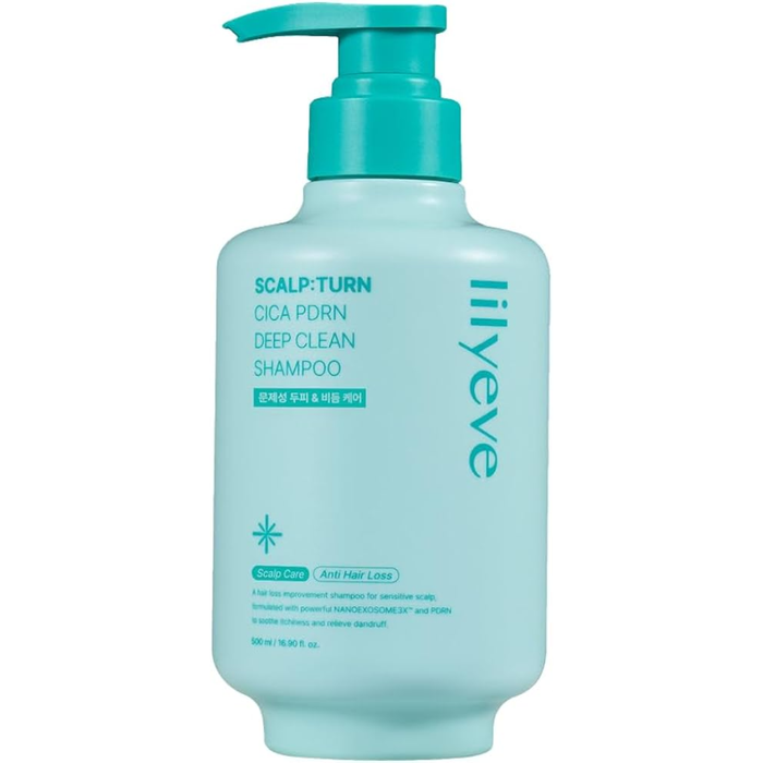 Lilyeve SCALP TURN CICA PDRN Deep Clean Shampoo Nudie Glow Australia