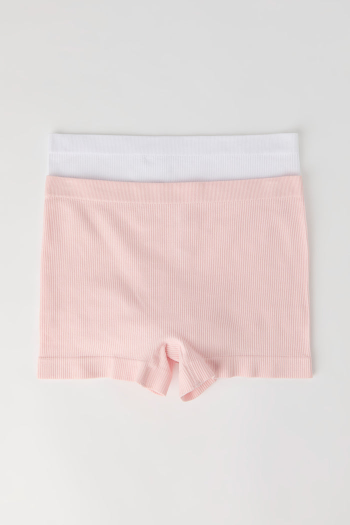 Seamless Ribbed Boy Short (2 Pack)