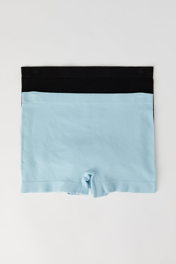Seamless Ribbed Boy Short (2 Pack)