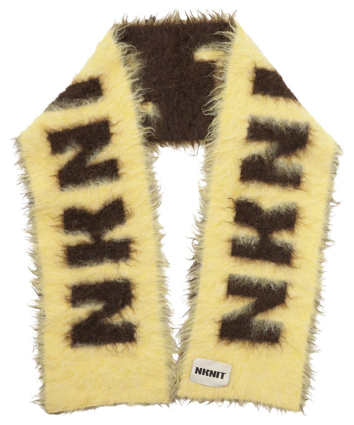 shaggy logo KNIT long scarf_5